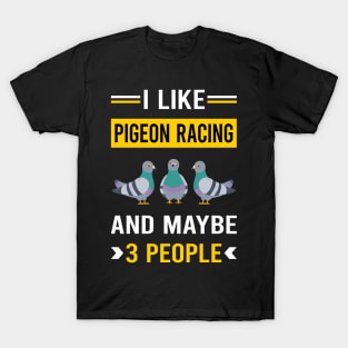 3 People Pigeon Racing Race T-Shirt